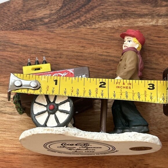 Vintage 1996 Coca Cola Town Square Collection Vendor Boy 64339 Christmas Village - Picture 13 of 16
